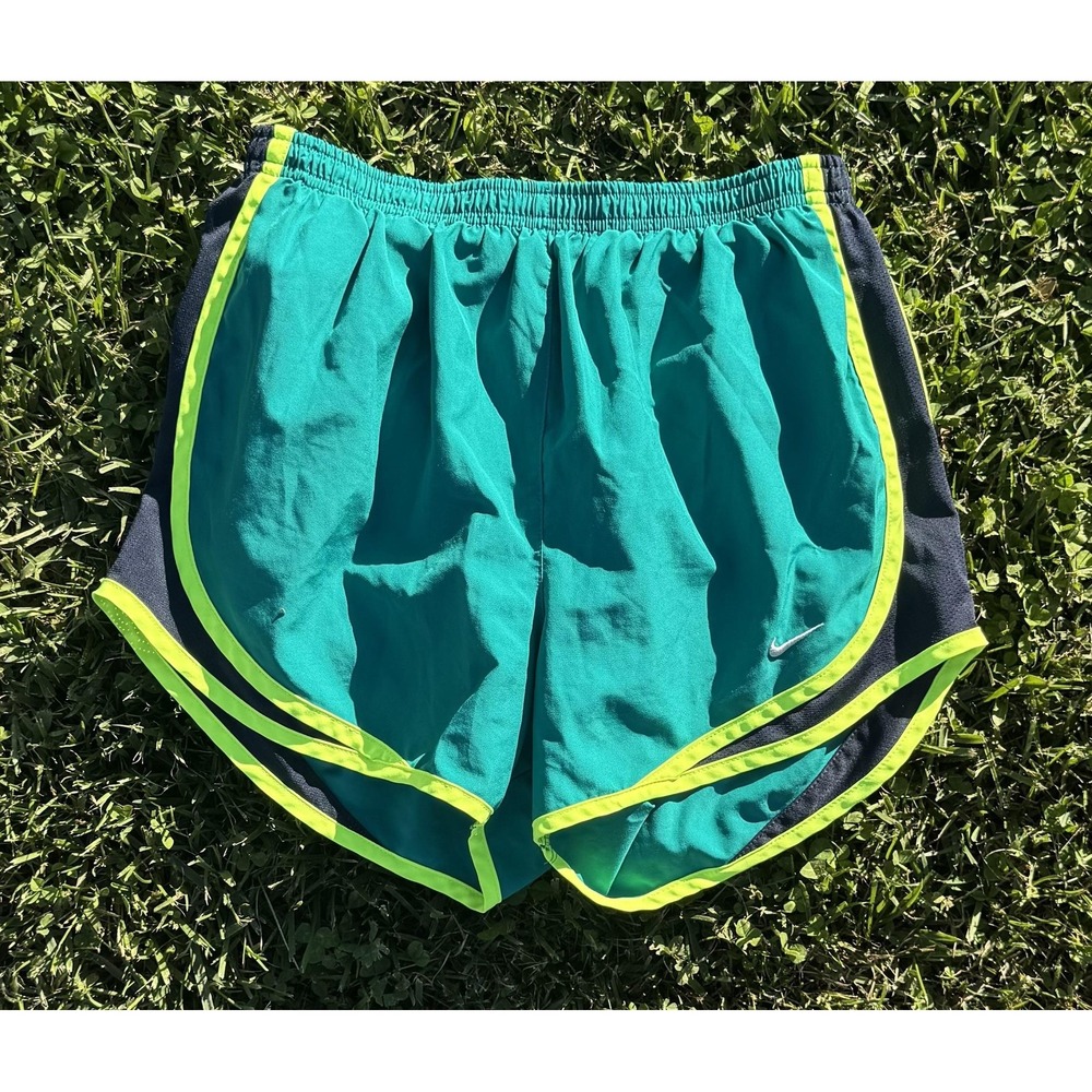 Nike Dri-FIT Tempo Shorts Womens S Green 3" Inseam Running Lined Athletic 624278